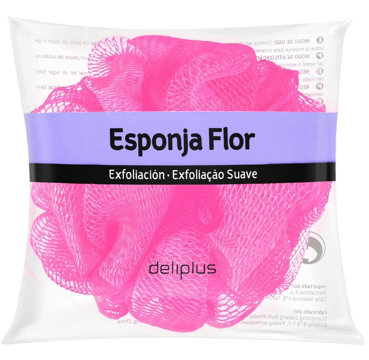 Esponja de baño flor Deliplus