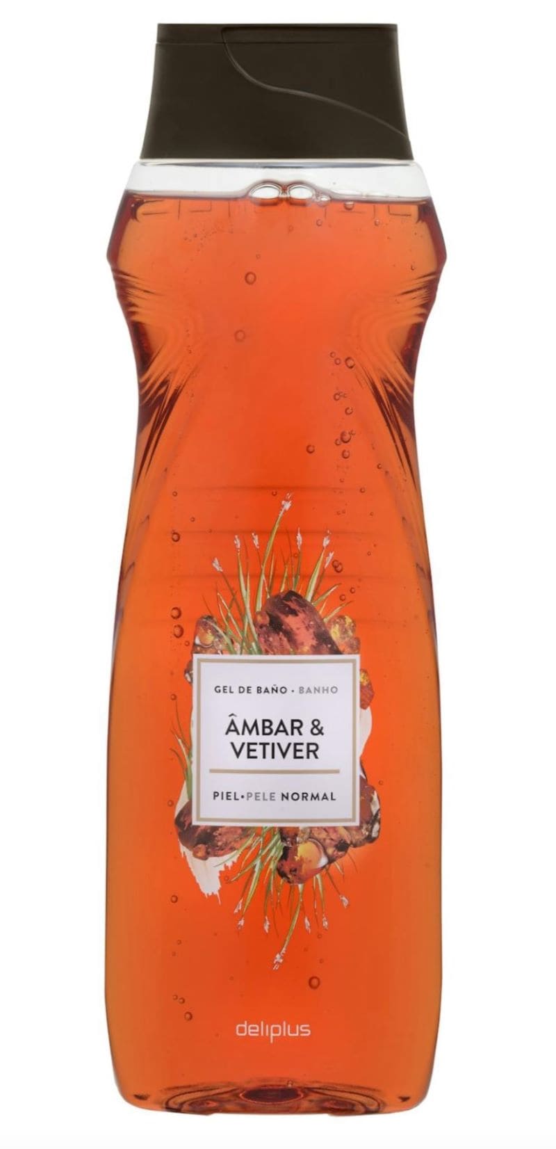 Gel de baño ámbar y vetiver Deliplus