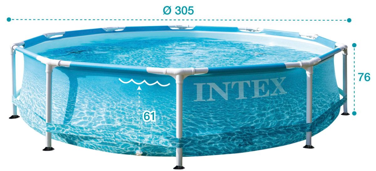 Piscina tubular de PVC redonda INTEX de Leroy Merlin