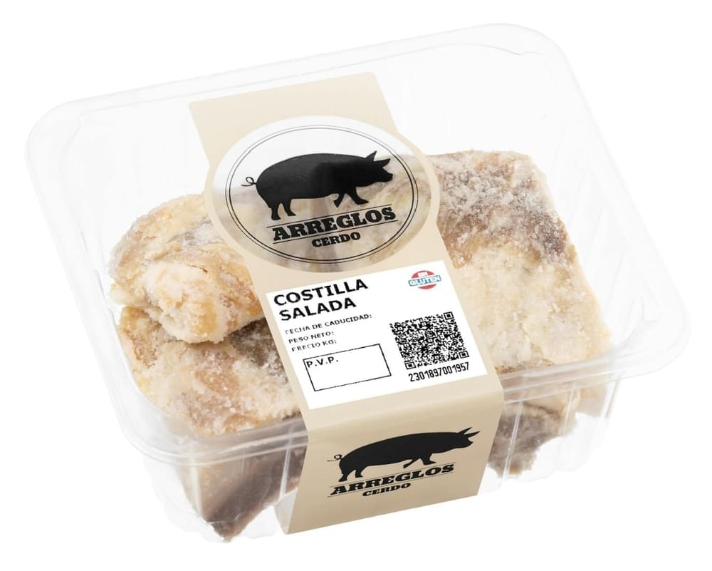 Costilla de cerdo salada