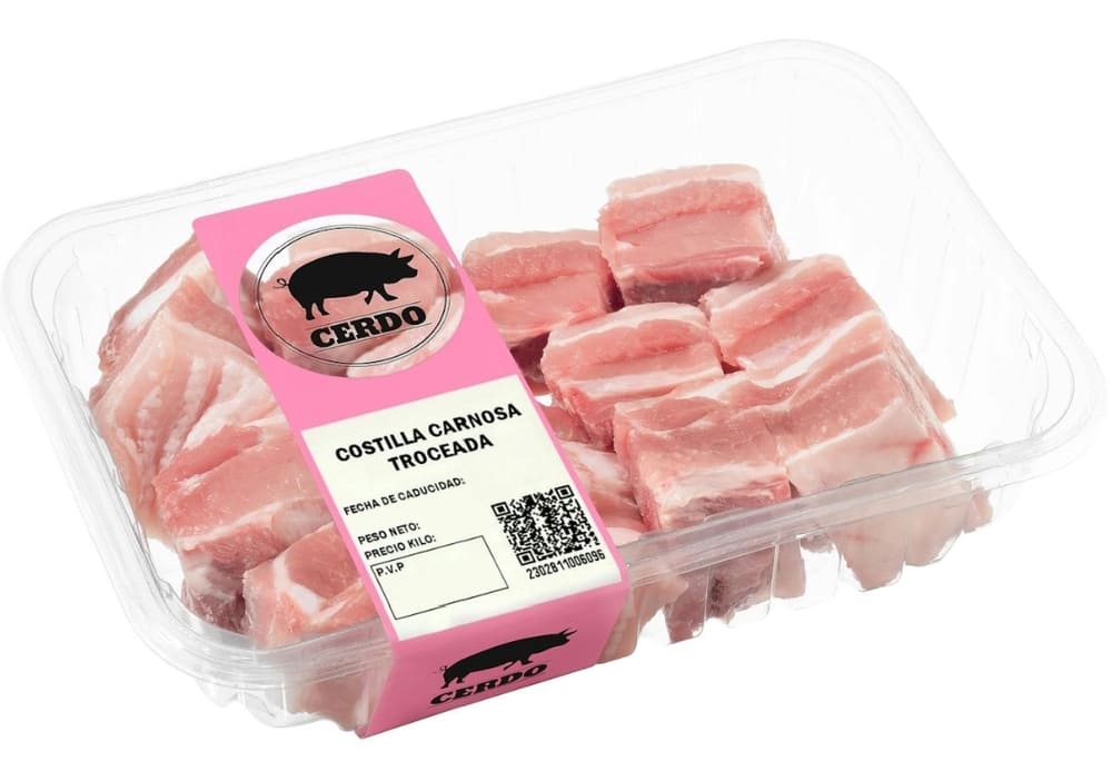 Costillas de cerdo carnosas a tacos