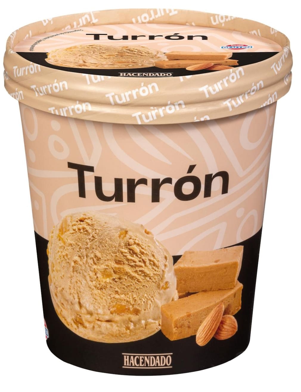 Helado turrón Hacendado