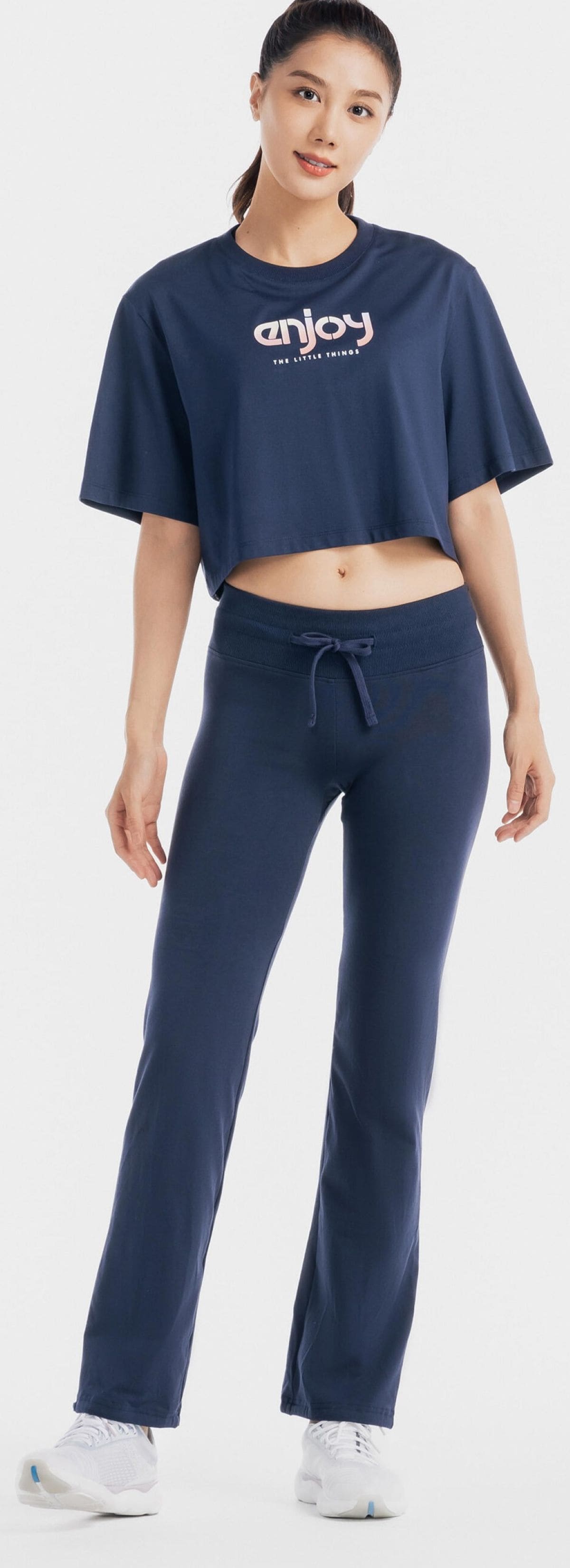 Leggings de corte recto con bajos ajustables Domyos 500 de Decathlon