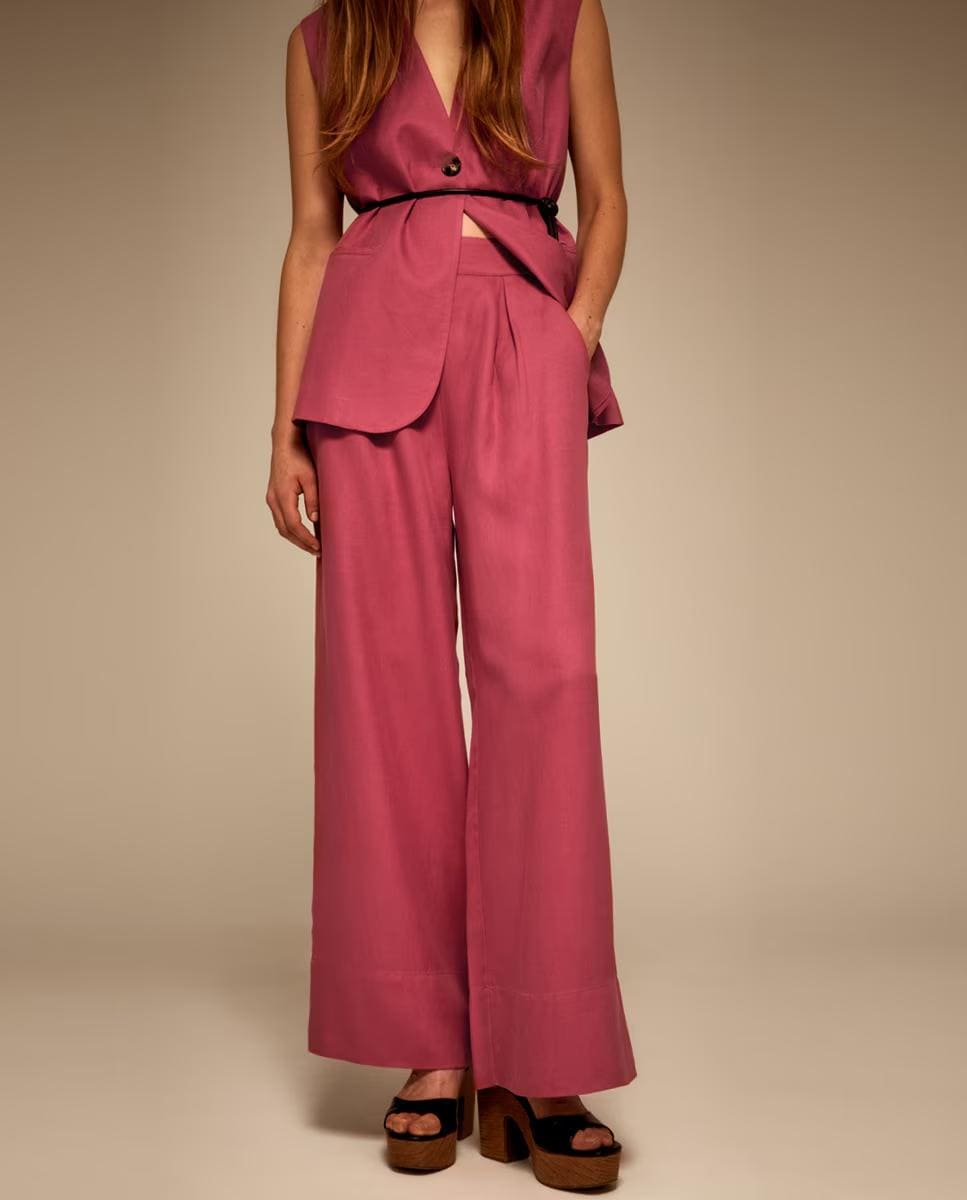 Pantalón ancho de tencel
