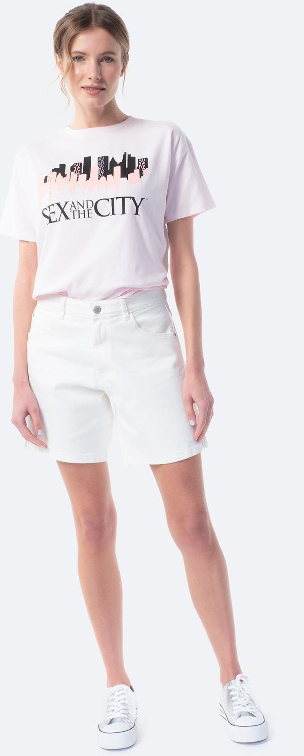 Bermuda vaquera lisa crudo TEX de Carrefour