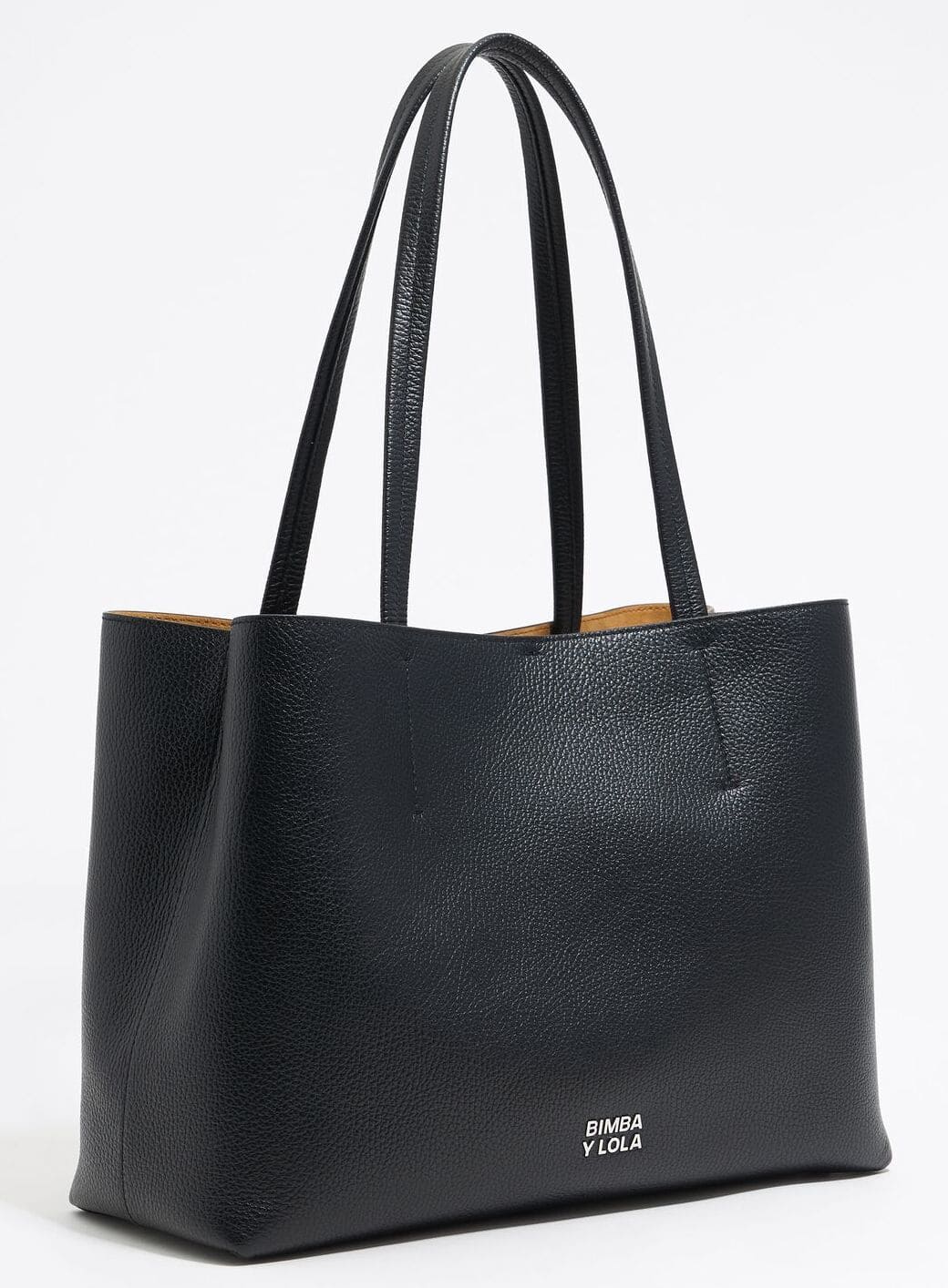 El bolso shopper Chihuahua grande de piel en color negro de Bimba y Lola