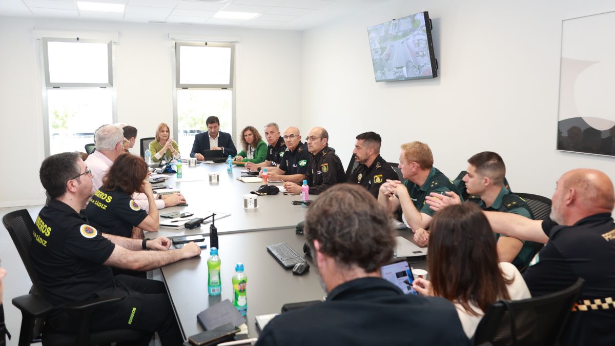 Reunión en la Jefatura de Policía Local de Jerez tras el apagón eléctrico | Cristo García