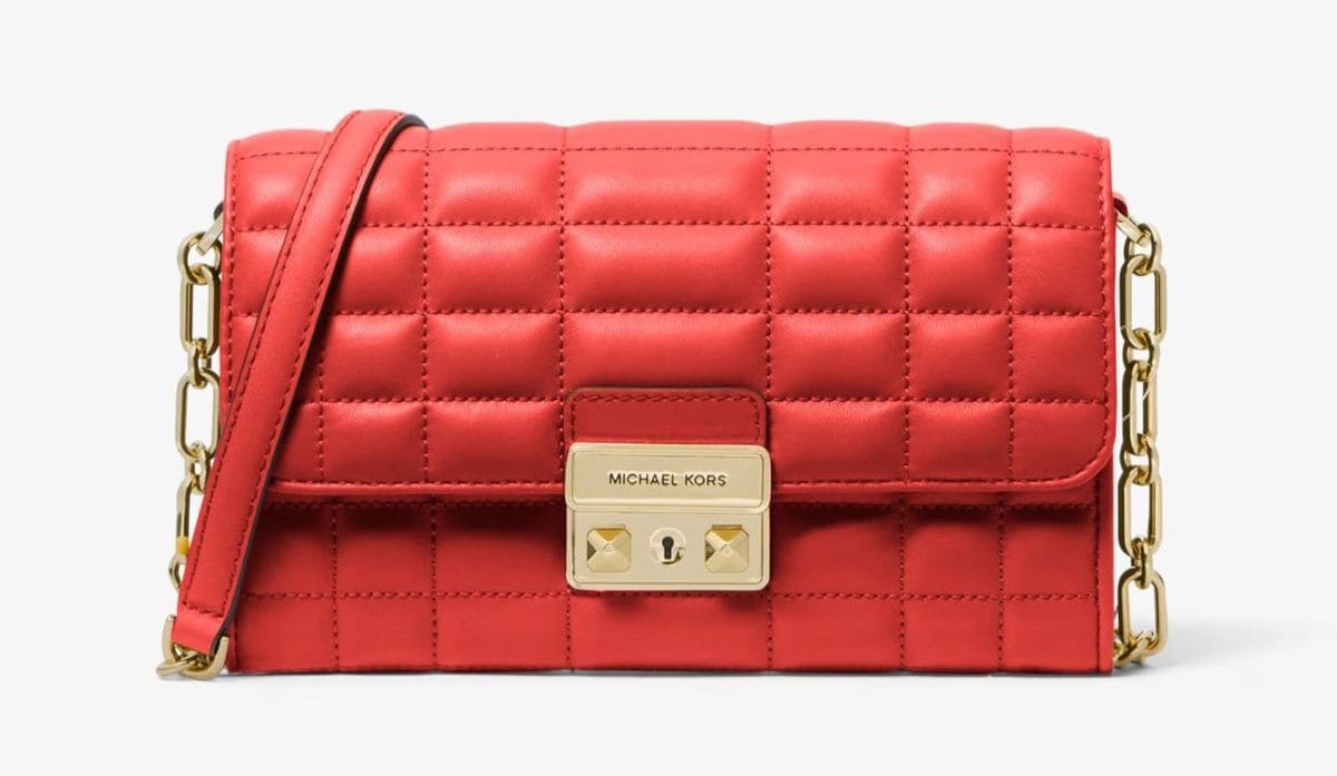 Michael Michael Kors Bandolera de mujer Tribeca de piel acolchada