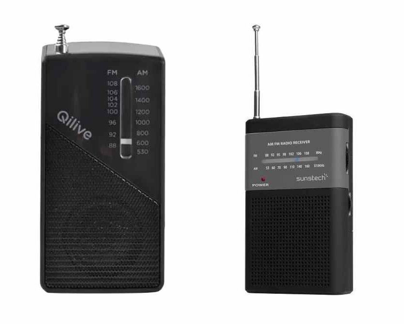Radio portátil de bolsillo Qilive y Radio Portátil Sunstech de Carrefour