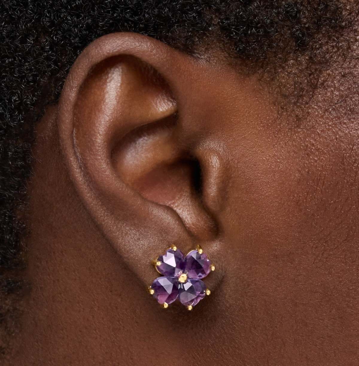 Pendientes de oro y amatista Daisy de TOUS