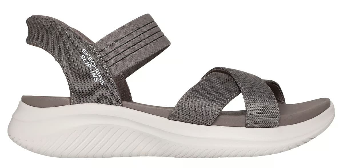 Las sandalias Skechers Slip-ins: Ultra Flex 3.0 - Never Better en color taupe oscuro
