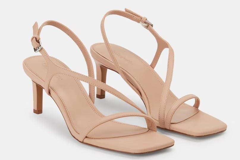 Sandalias de tacón con tiras