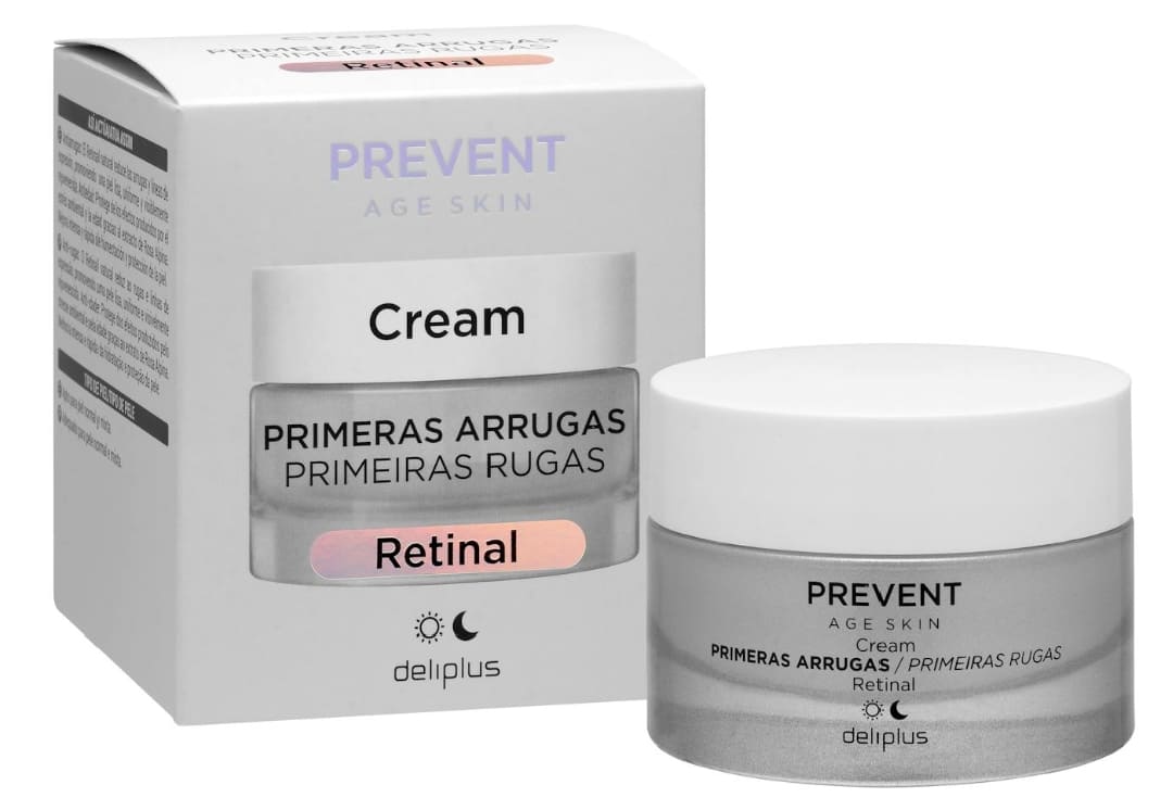 Crema facial Retinal primeras arrugas Prevent Age Skin Deliplus