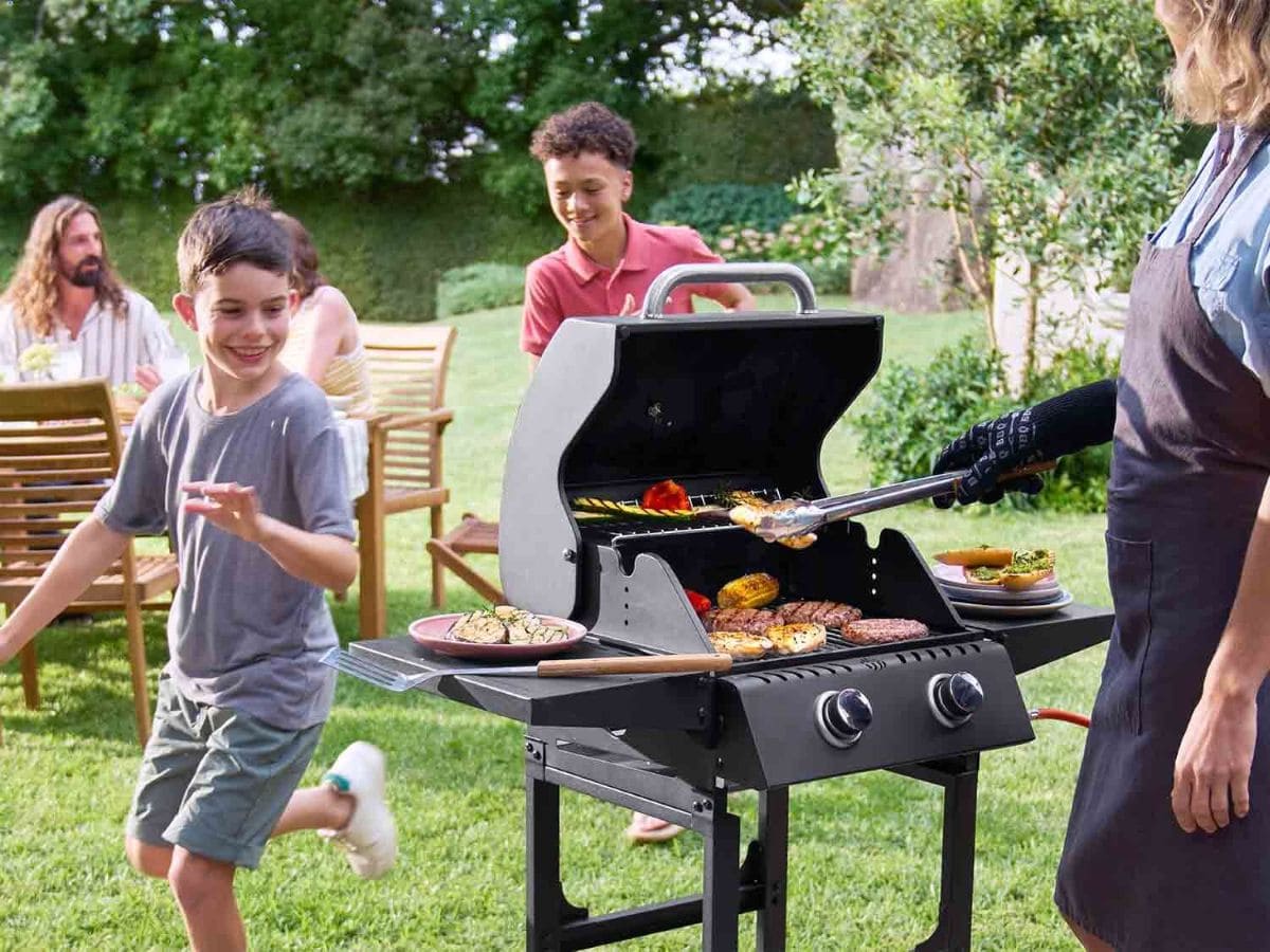 Barbacoa de gas con 2 quemadores Grill Meister de Lidl