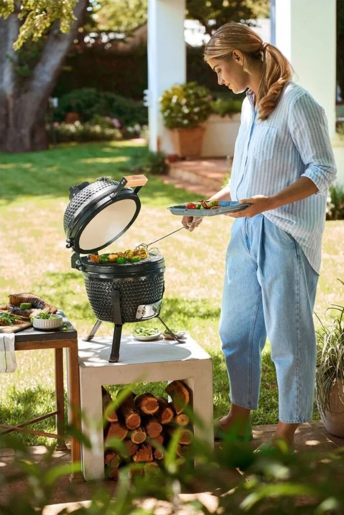 Barbacoa de cerámica Grill Meister de Lidl