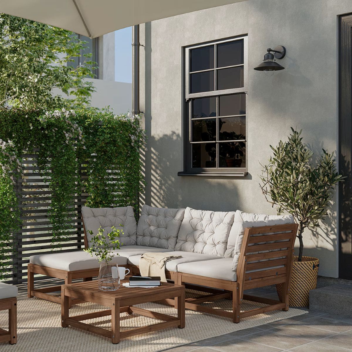 Sofá de jardín de 3 plazas de la serie NÄMMARÖ de Ikea