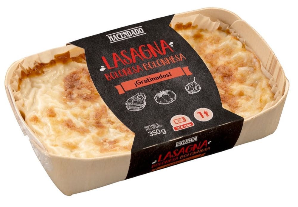 Lasaña boloñesa Hacendado