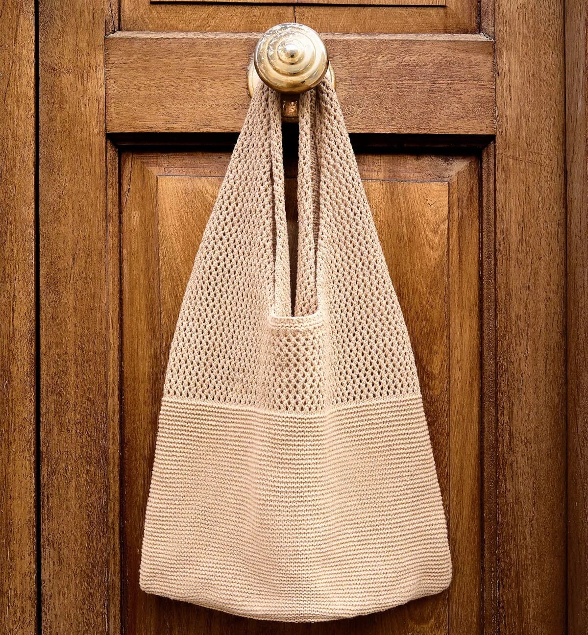 Bolso shopper crochet