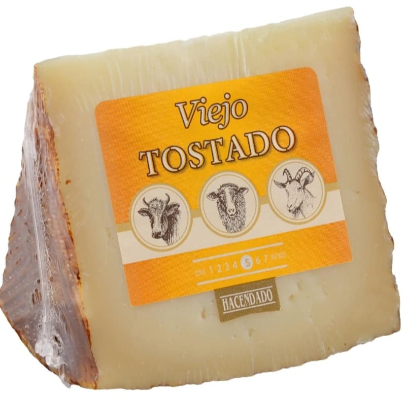 Queso viejo tostado mezcla Hacendado