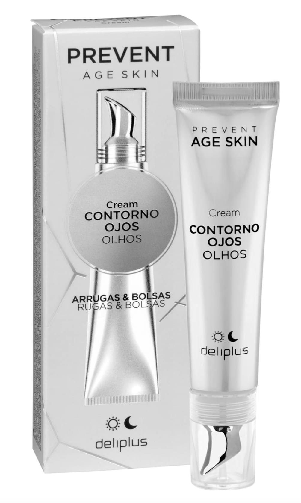 Contorno de ojos arrugas y bolsas Deliplus Prevent Age Skin