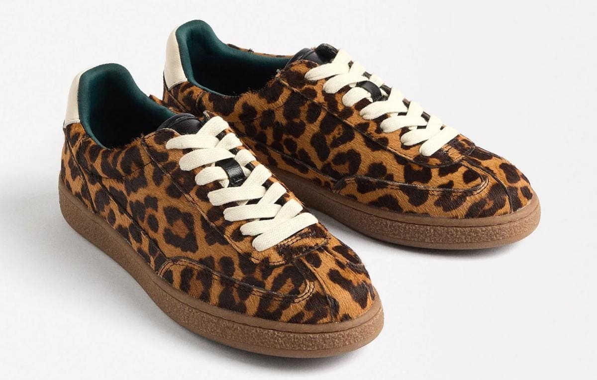 Sapatilhas de piel estampado animal de Parfois