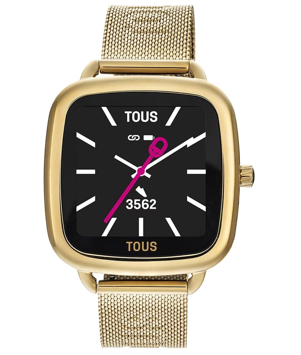 El reloj smartwatch con brazalete de acero IPG dorado D-Connect de Tous