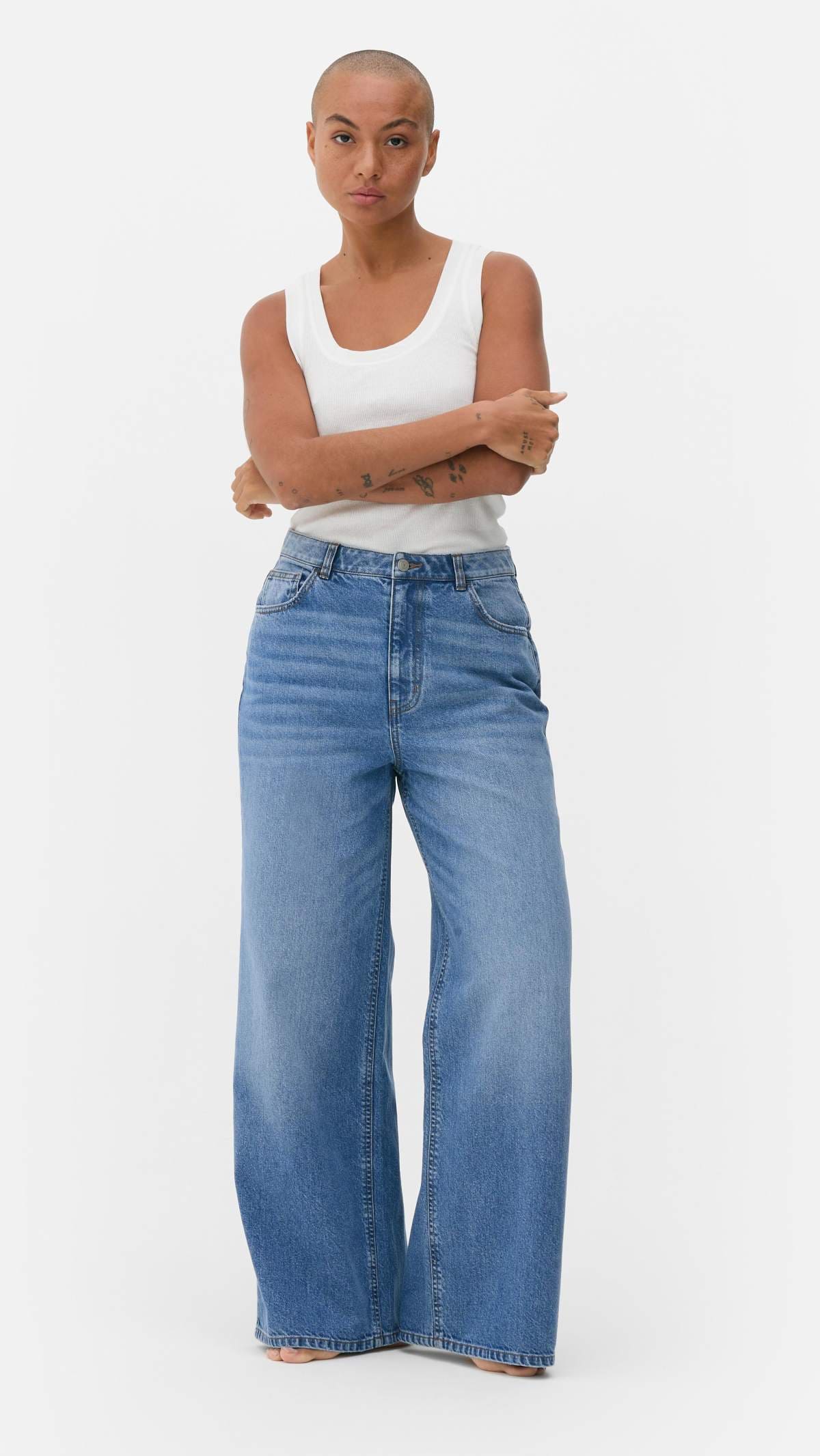 Pantalones vaqueros de pernera ancha de Primark