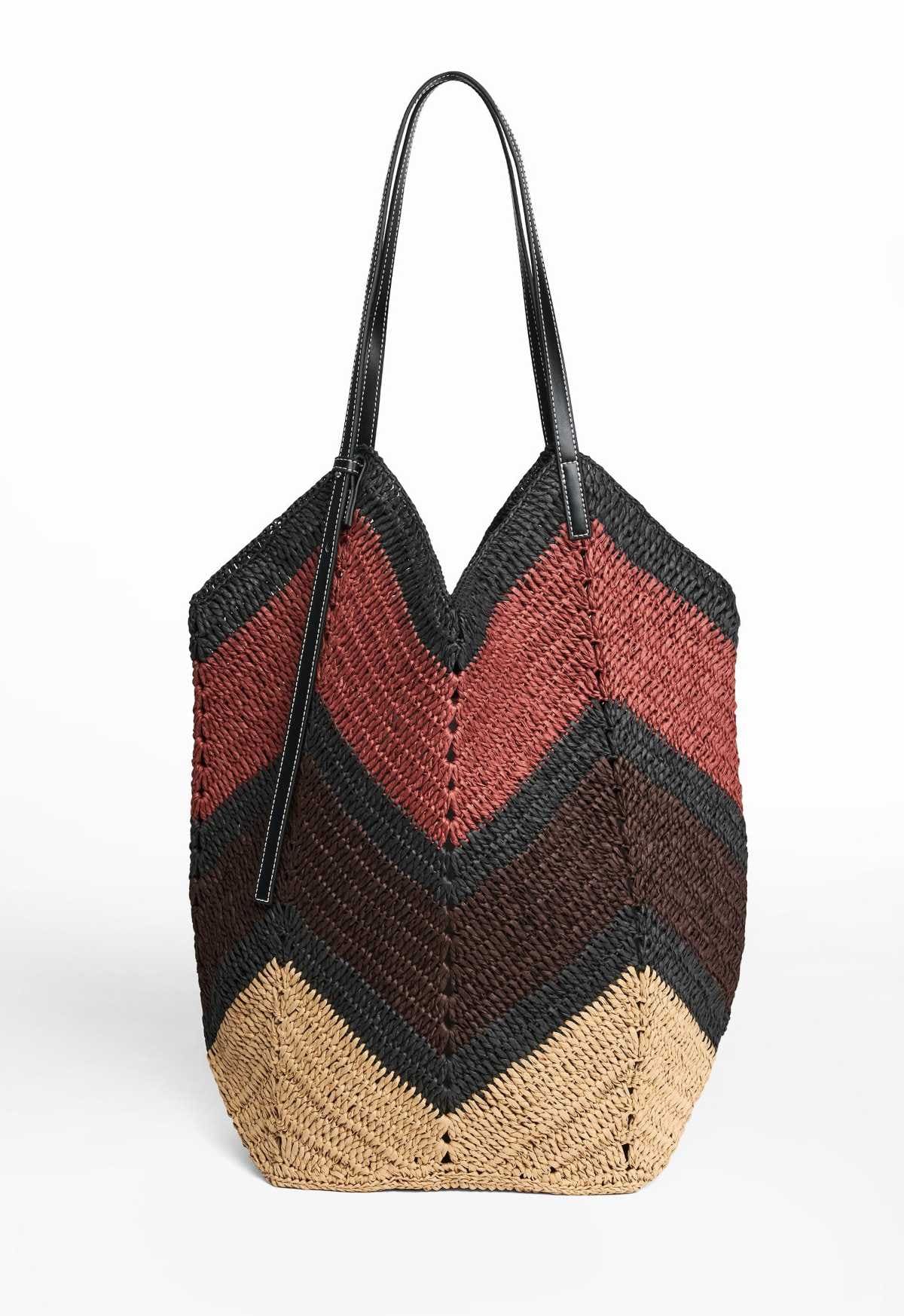 Maxi shopper cuerpo trenzado de Zara