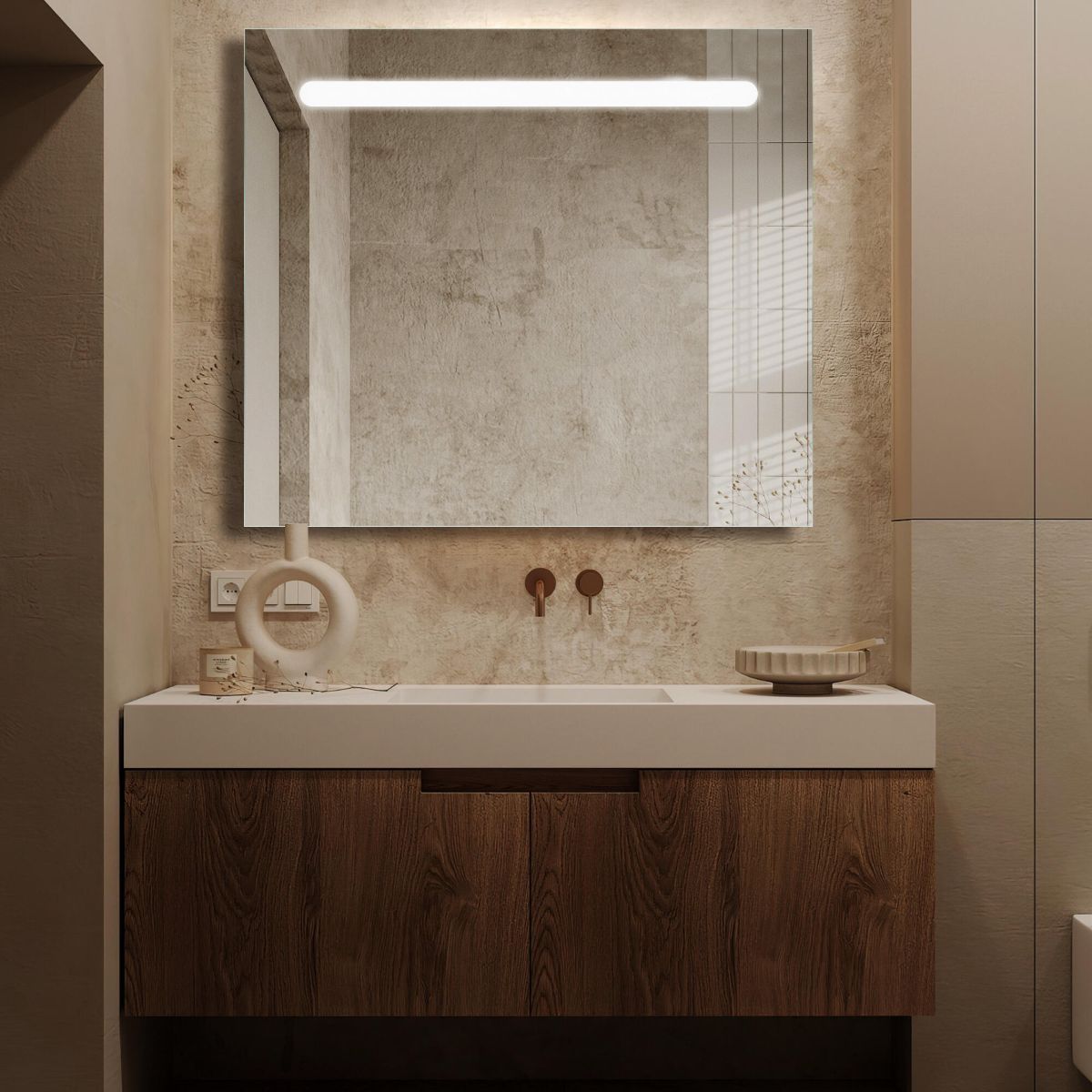 Espejo de baño LED modelo Nerea de Leroy Merlin