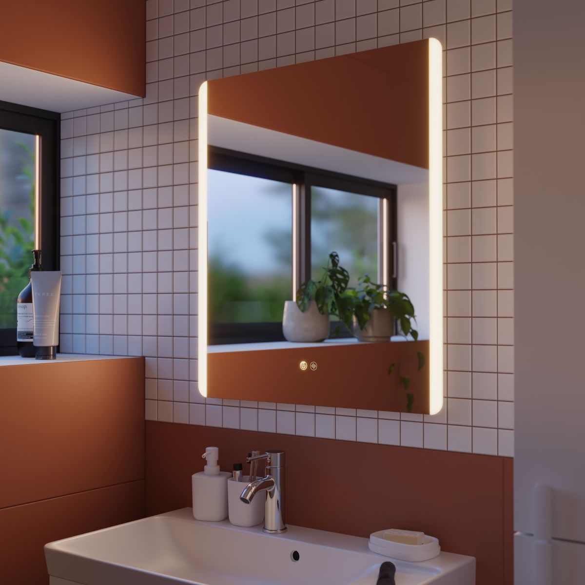 Espejo de baño LED modelo New Easy de Leroy Merlin