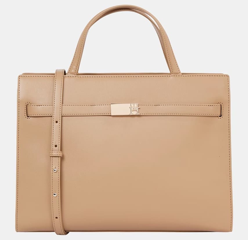 El bolso estilo maletín para mujer en color camel de Tommy Hilfiger en El Corte Inglés