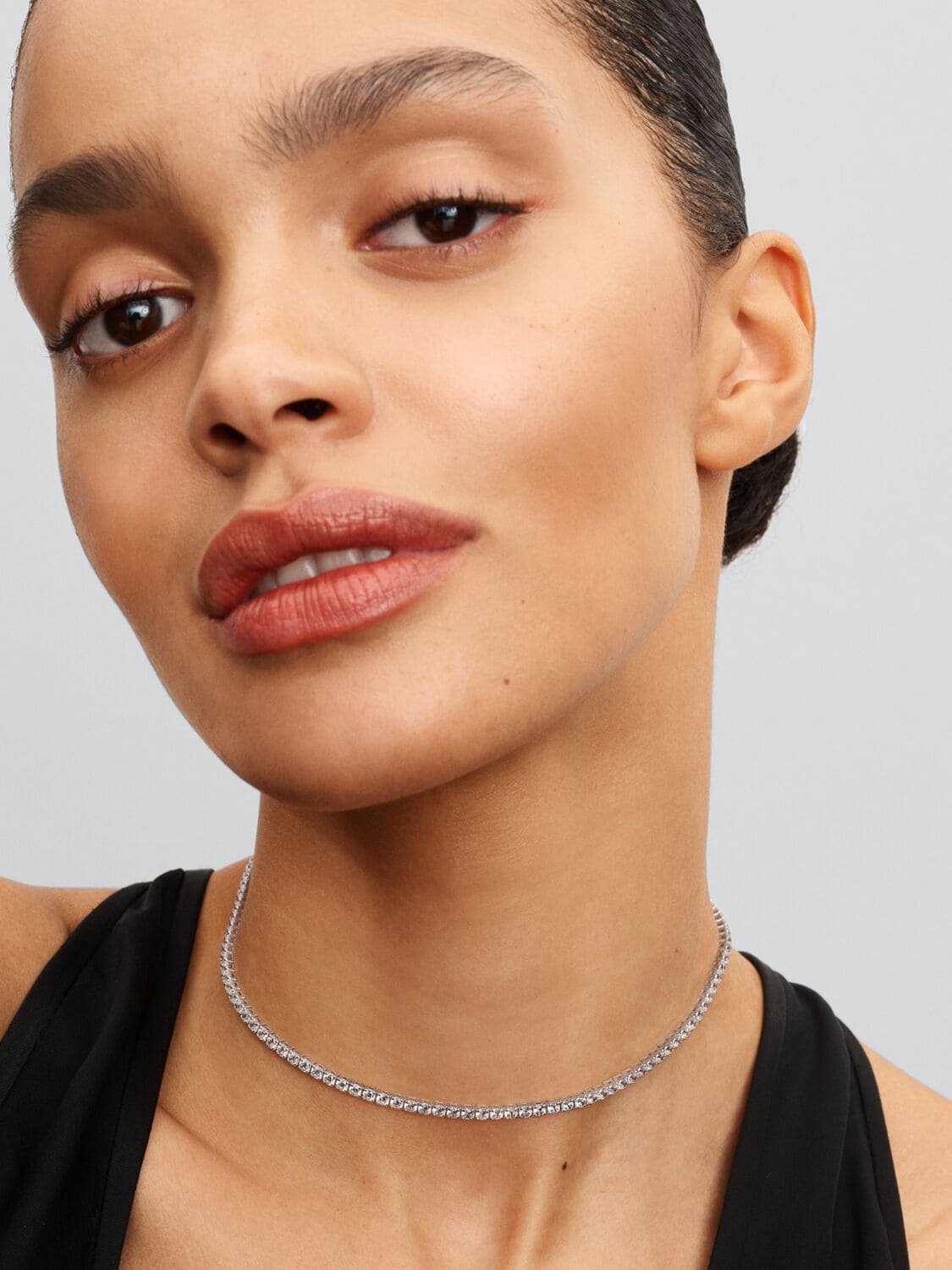 El nuevo collar tipo choker de Tenis en plata de primera ley de Pandora