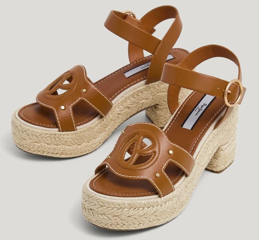 Las sandalias de cuña para mujer con monograma en el empeine de Pepe Jeans en El Corte Inglés