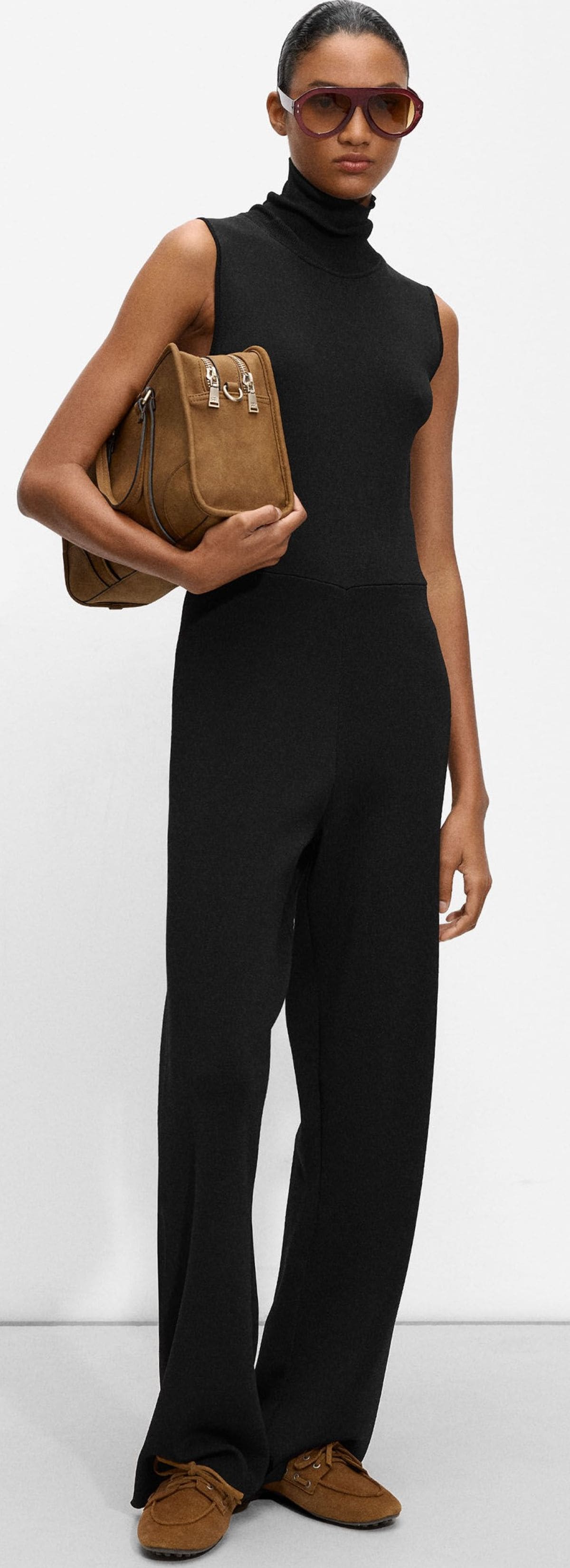 Mono largo de punto con cuello alto de Parfois