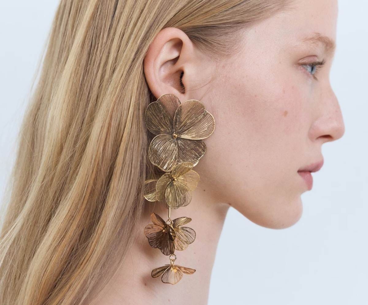 Pendientes flores colgantes de Mango 1