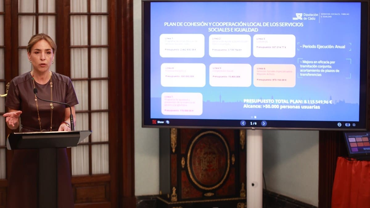 La presidenta de la Diputación ha desglosado las líneas maestras del plan | Cristo García