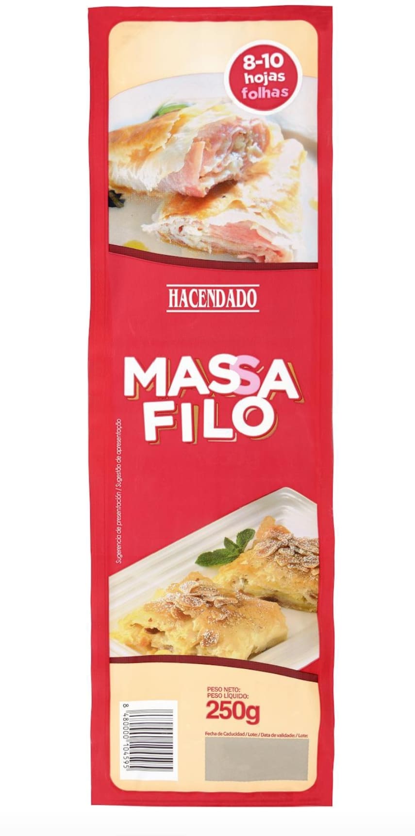Masa filo Hacendado