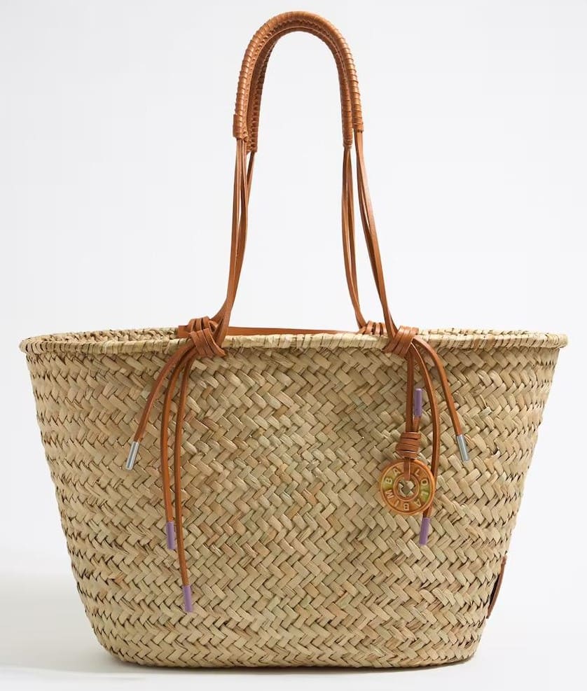 Bolso de hombro tipo shopper con logo