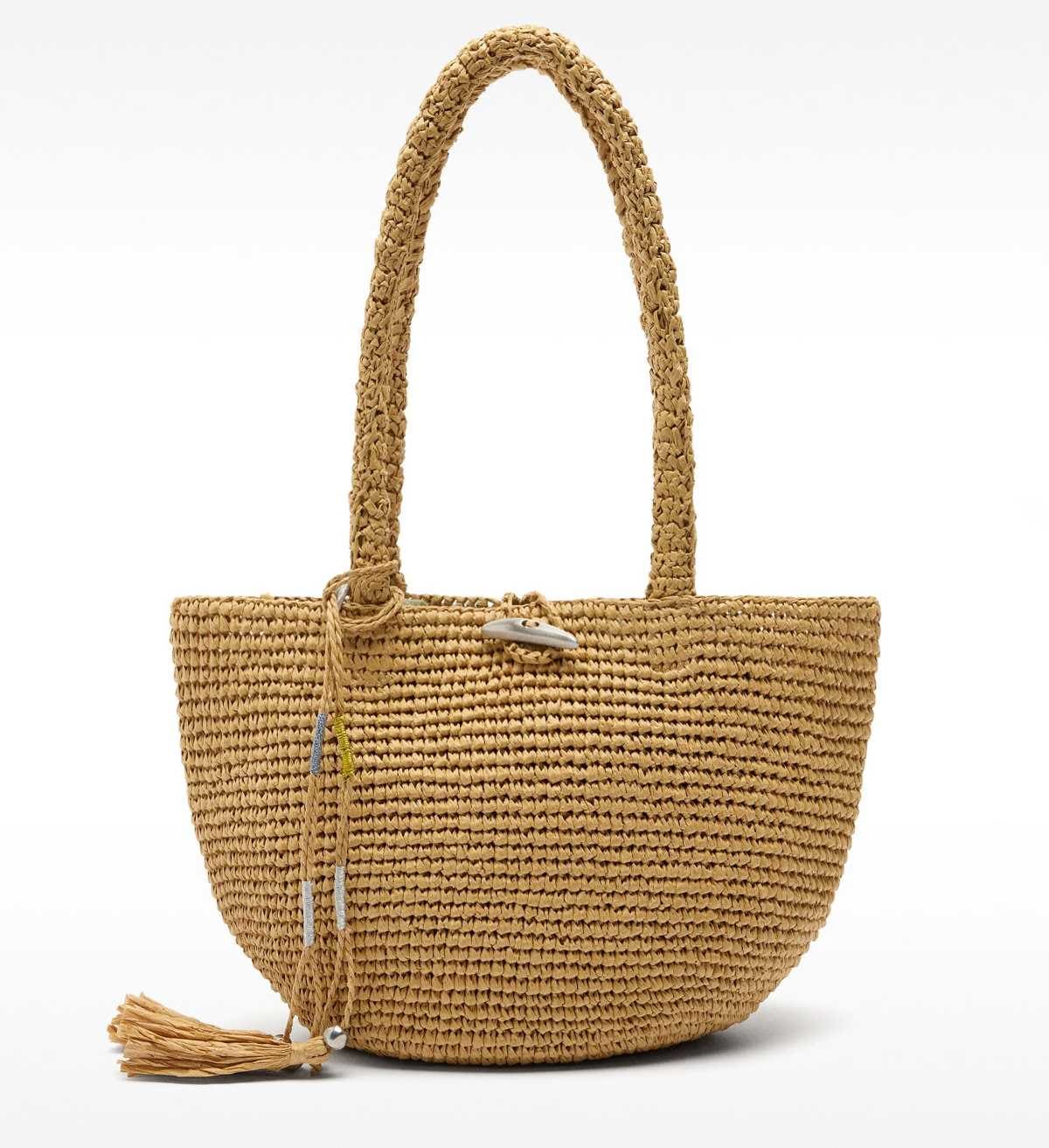 Bolso hombro efecto rafia de Parfois