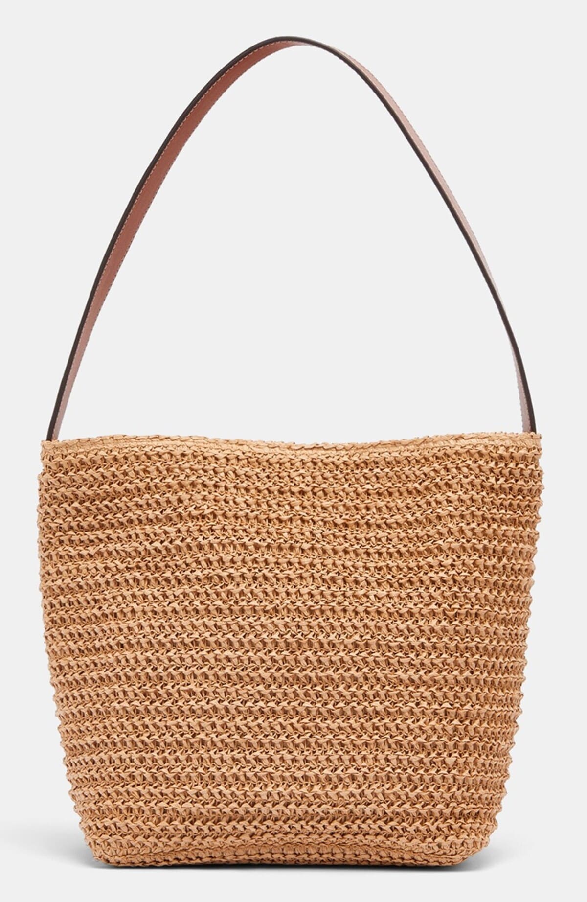 Bolso de hombro efecto natural