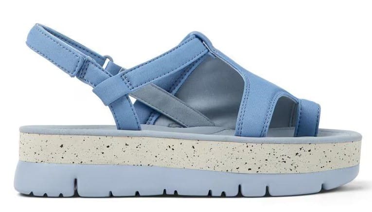 Sandalias de plataforma Oruga Up lisas con cierre adherente