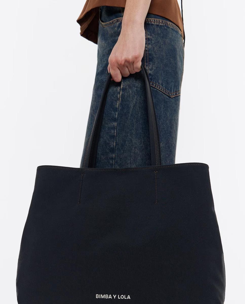 Bolso de hombro Chihuahua grande de tejido de gabardina