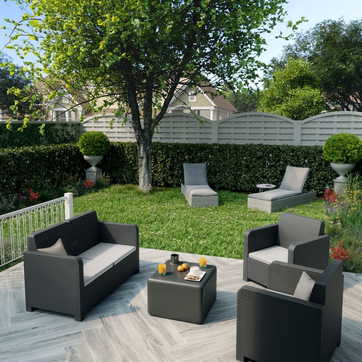 Set de sofás y mesa baja NATERIAL de Leroy Merlin