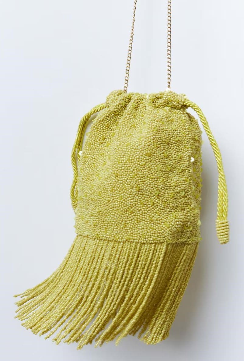 Saco beads de flecos