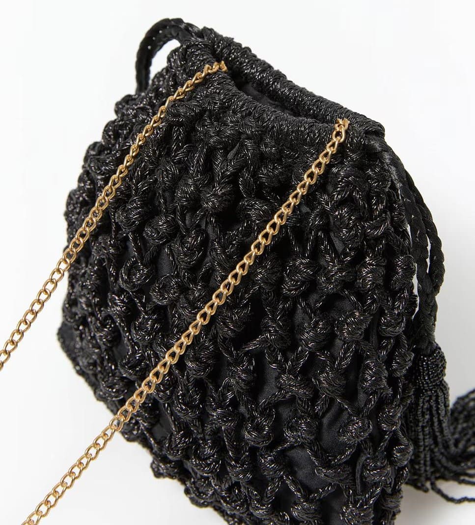 Saco rústico con nudos