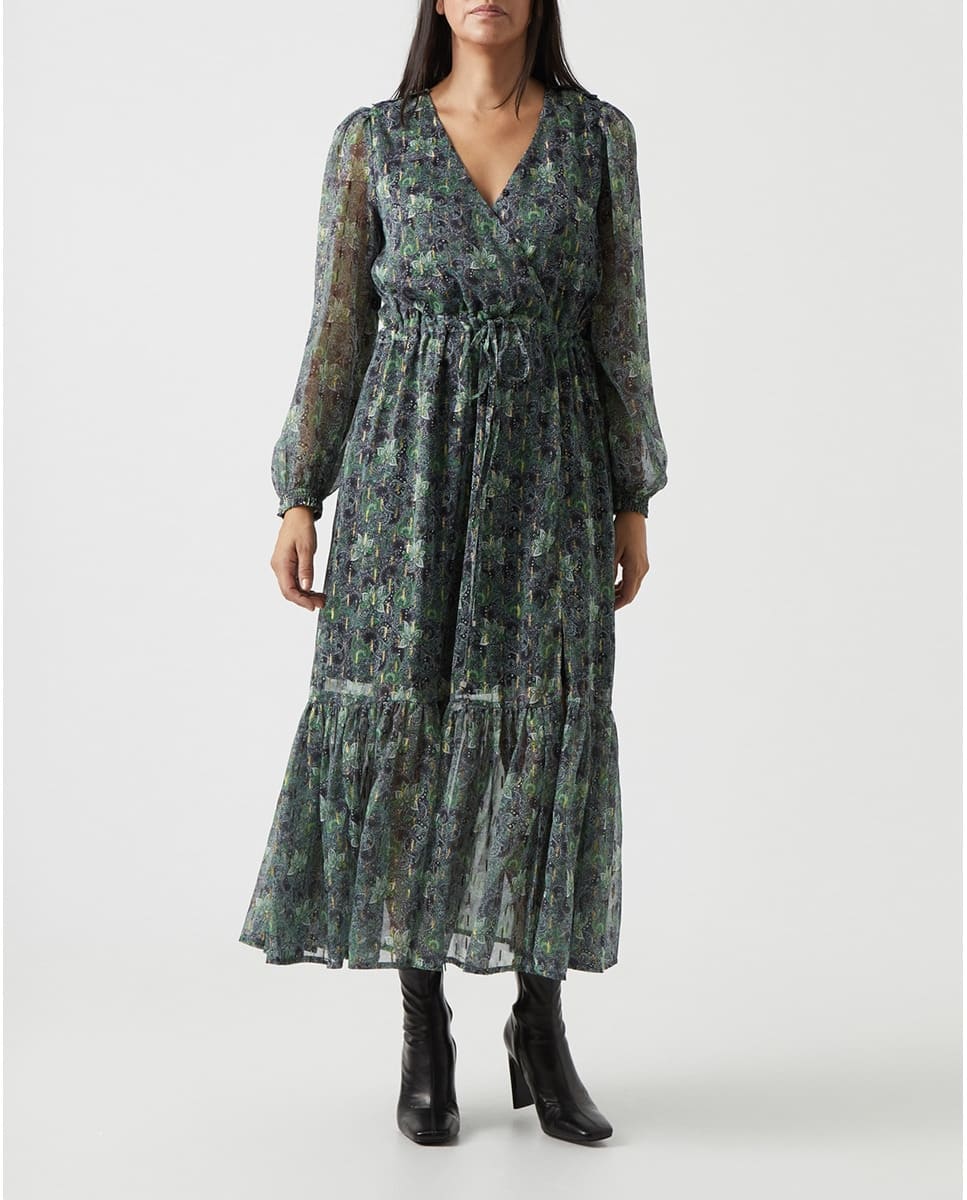 Vestido con print de flores