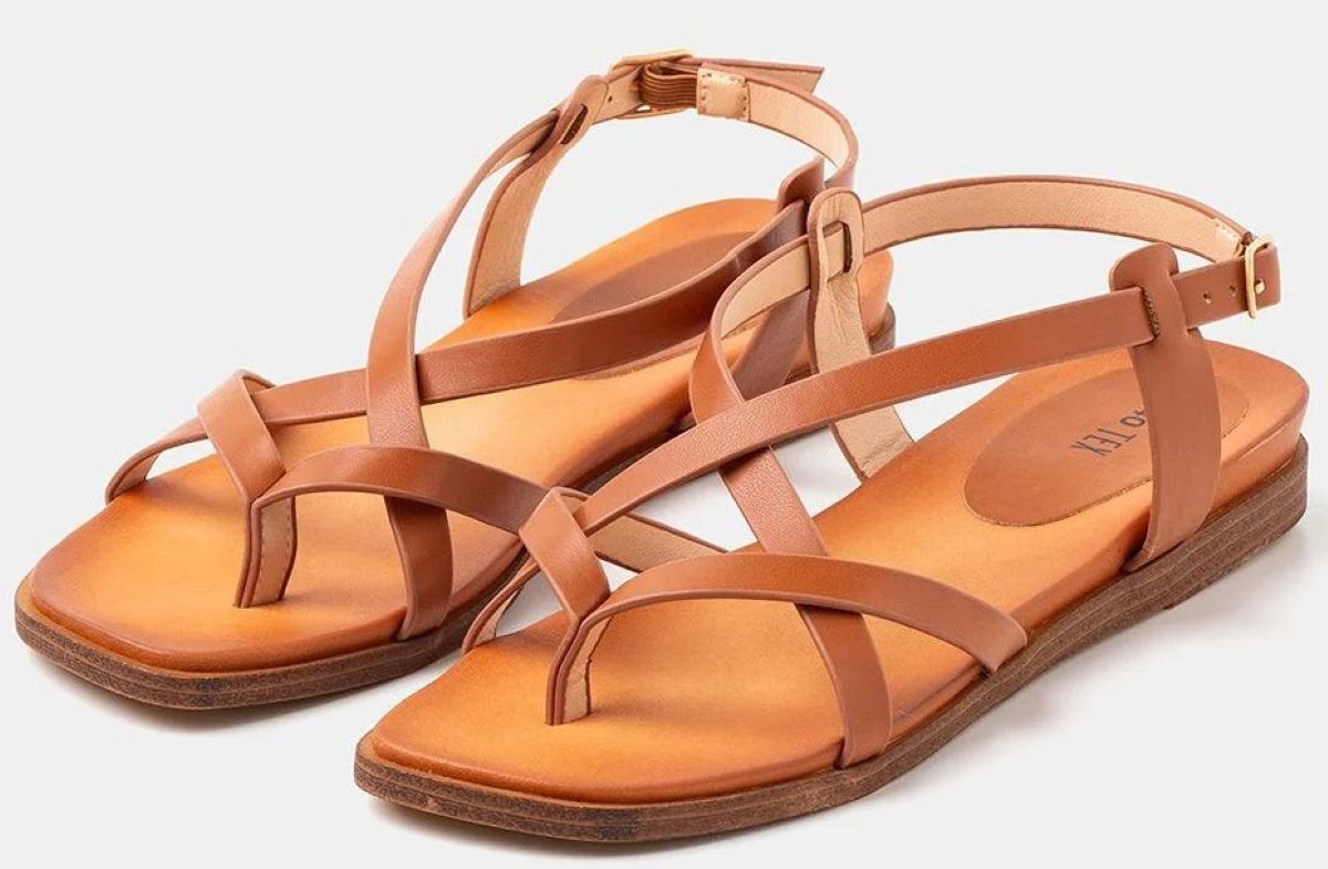 Sandalias con cierre de hebilla TEX de Carrefour