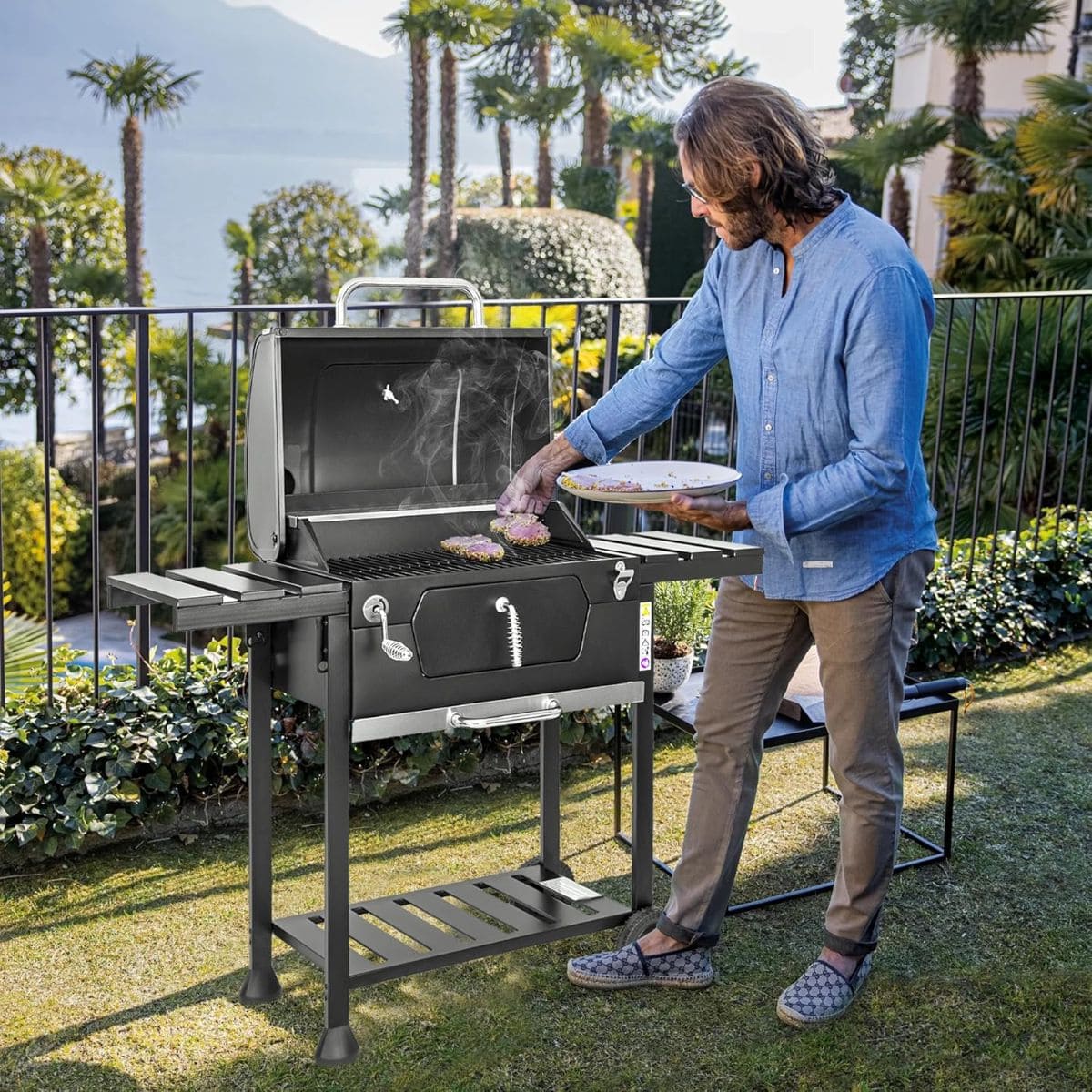 Barbacoa de carbón Mastercook Friend de Leroy Merlin
