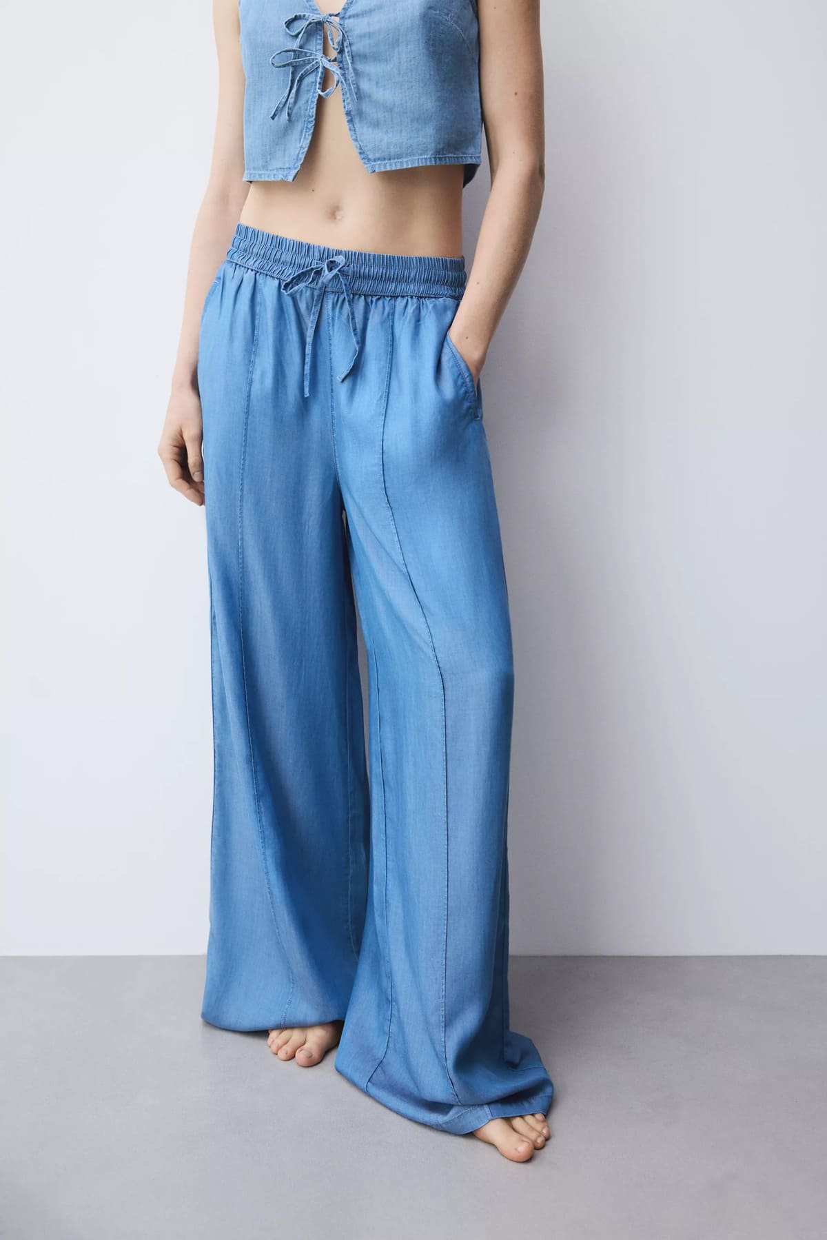 Jeans wide leg ligero