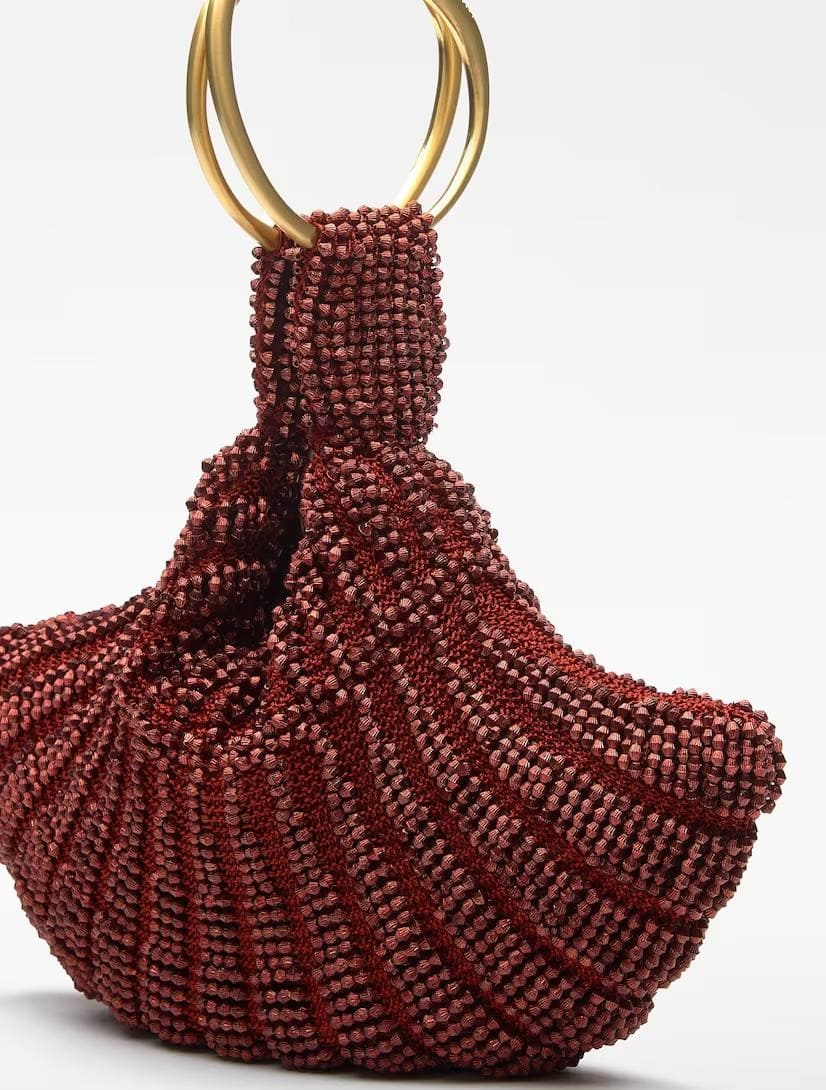 Bolso de fiesta tipo cóctel con abalorios